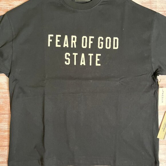 ESSENTIALS FOG STATE T-SHIRT 2025 | SIZE S | OVERSIZED | MSRP $120 | NWT - Picture 3 of 5